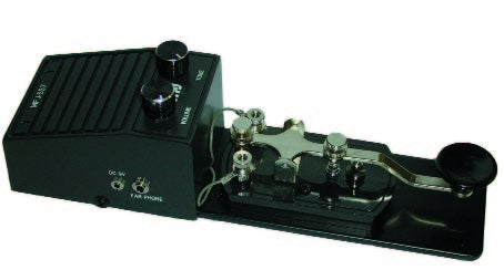 MFJ-557, CODE OSCILLATOR, WITH TELEGRAPH KEY ON METAL BASE | MFJ