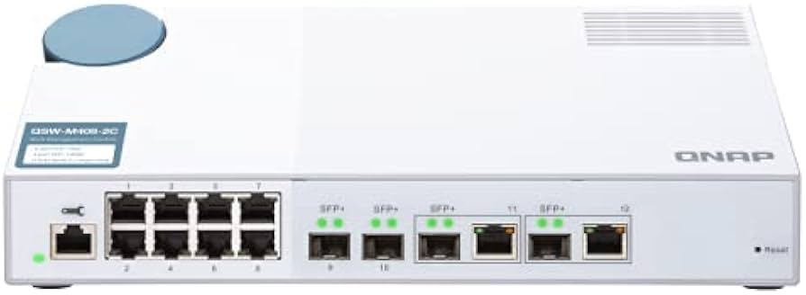 Amazon.co.jp: QNAP QSW-M408-2C 10GbE マネージドスイッチ 2ポート