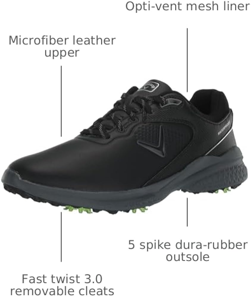 Amazon.com | Callaway Men's Solana TRX v3 Golf Shoe, 8 D, Black