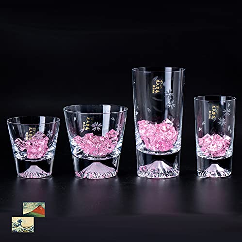 Amazon | 2021年発売! 富士山グラス 田島硝子 桜ロックグラス×桜