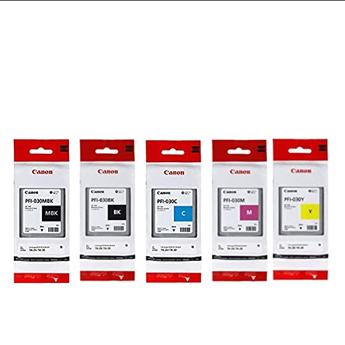 Amazon.co.jp: 【純正品5色セット】キヤノン インクボトル PFI-030
