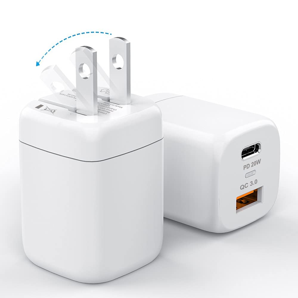 Amazon | 【2023新版】PD充電器 20W iPhone14対応 2ポートType-c 急速