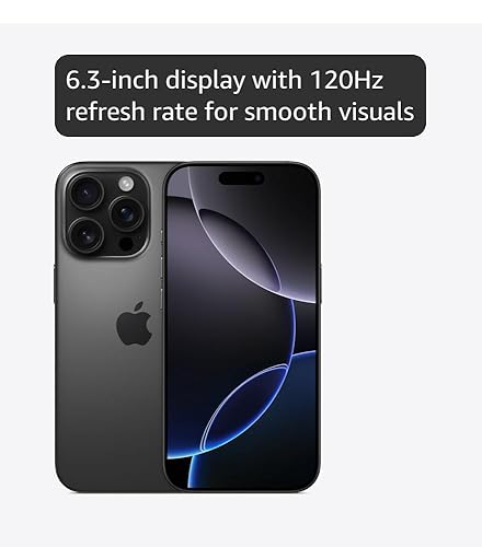Amazon.com: Apple iPhone 16 Pro, US Version, 256GB, Black Titanium