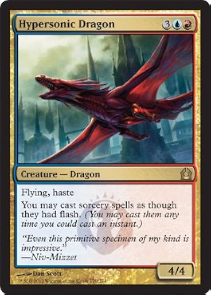 Amazon.co.jp: MTG 英語版 RTR-EN170 Hypersonic Dragon 超音速の