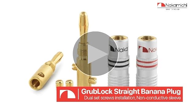 Amazon | Nakamichi バナナプラグ banana plugs 24K金メッキ