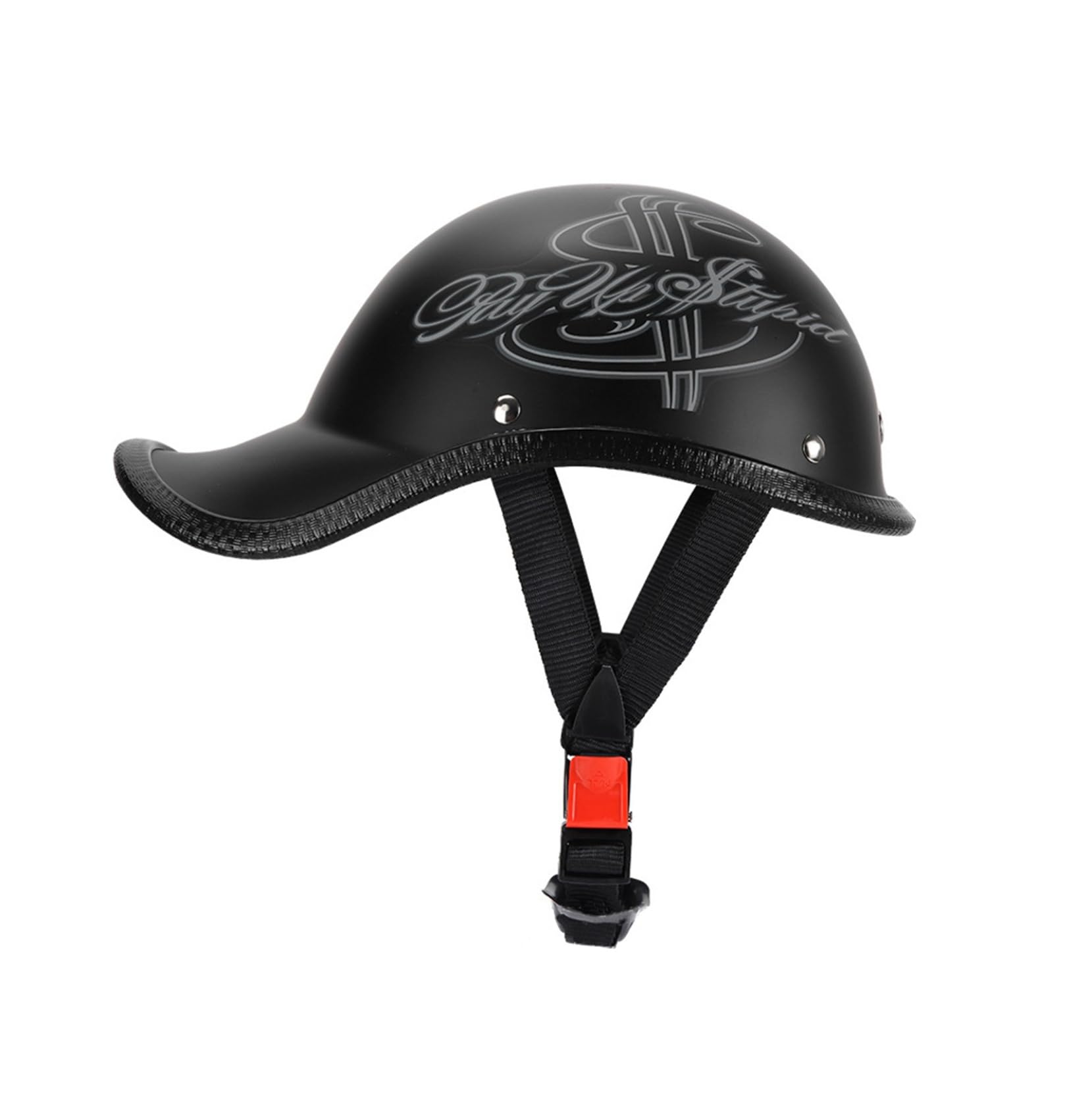 Amazon.co.jp: バイク 半帽ヘルメット ハーレーヘルメット 帽子型 艶