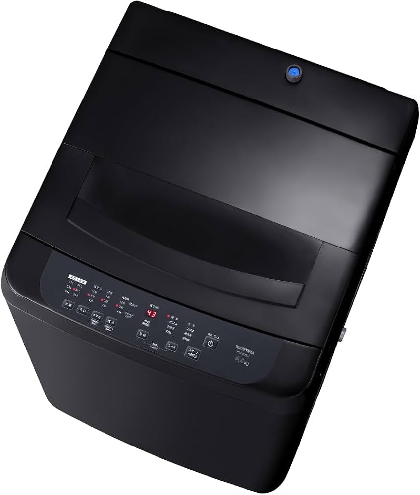 Amazon | アイリスオーヤマ 洗濯機 8.0kg ブラック ITW-80B01-B ガチ