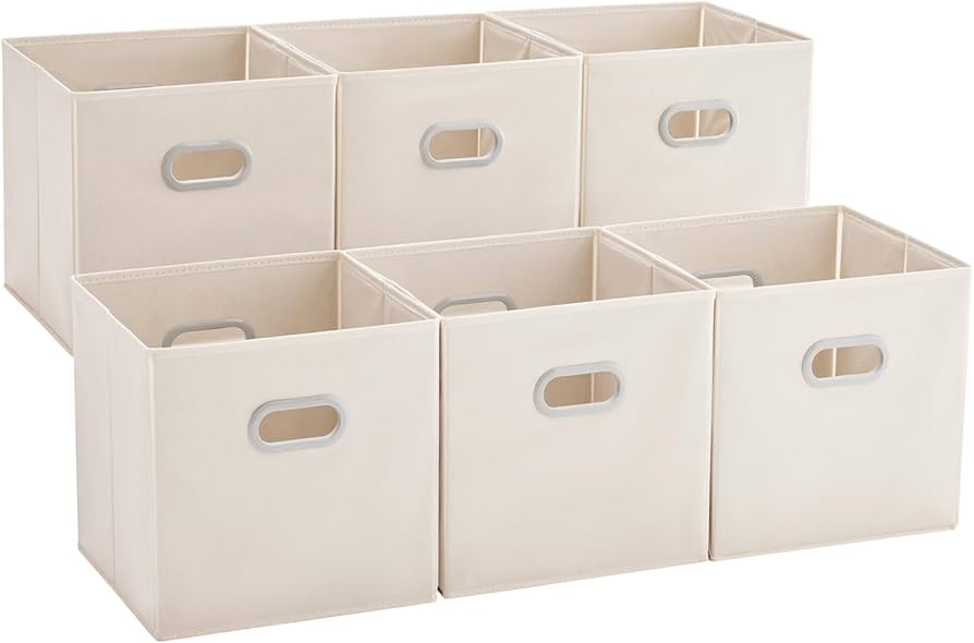Amazon.com - MAX Houser 6 Pack Foldable Fabric Storage Bins with