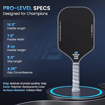 Amazon.co.jp: ピックルボールパドル プロレベル カーボンファイバー
