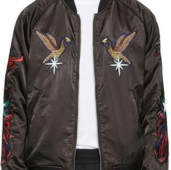 Amazon | DIESEL(ディーゼル) スカジャン ボンバージャケット ブラック