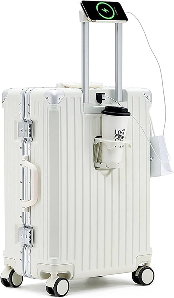 Amazon.co.jp: 白,M(37*23.5*59cm),BLZVVZ スーツケース 軽量 大容量