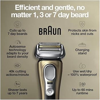 Amazon.com: Braun Series 9 Pro 9419s Electric Shaver for Men, Wet