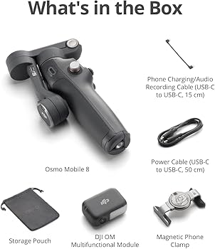 Amazon.com: DJI Osmo Mobile 8 Advanced Tracking Combo Gimbal