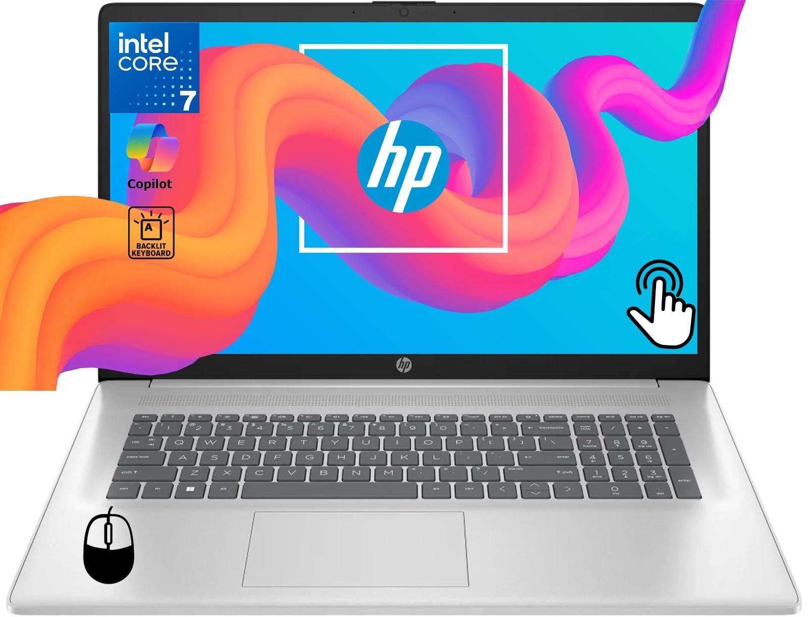 Amazon.com: HP 17.3 Business Touchscreen Laptop, Core 7-150U(10