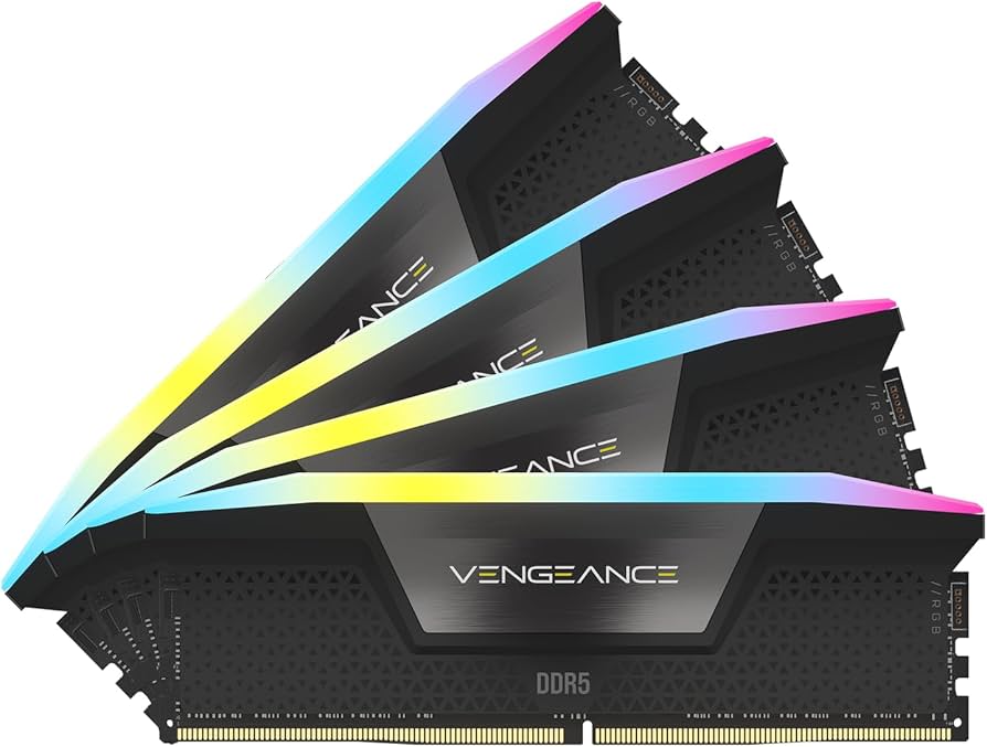CORSAIR Vengeance RGB DDR5 RAM 96GB (4x24GB) 6000MHz CL30 Intel