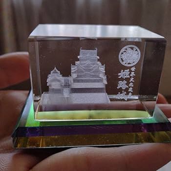 Amazon.co.jp: 姫路城 クリスタル 置き物 : ホーム＆キッチン