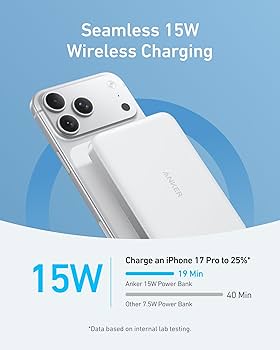Amazon.com: Anker MagGo Power Bank, Ultra Slim 10000mAh Magnetic