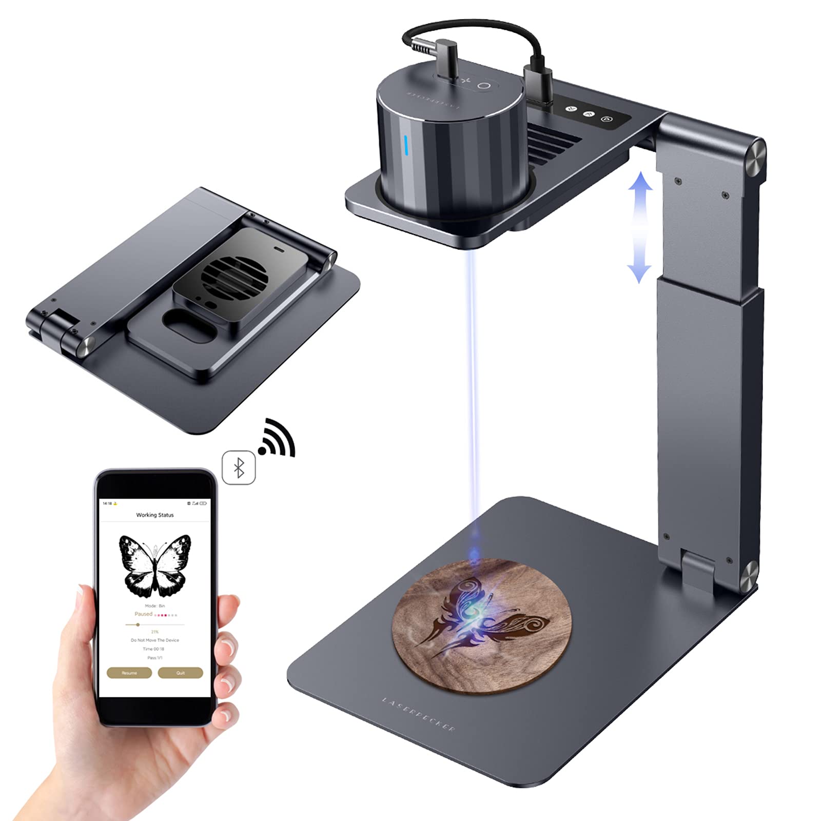 Amazon | レーザー彫刻機 彫刻 レーザー LaserPecker PRO 刻印機 加工