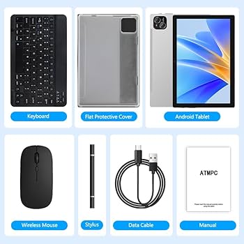 Amazon.co.jp: ATMPC タブレット、10インチ Android 14 タブレット