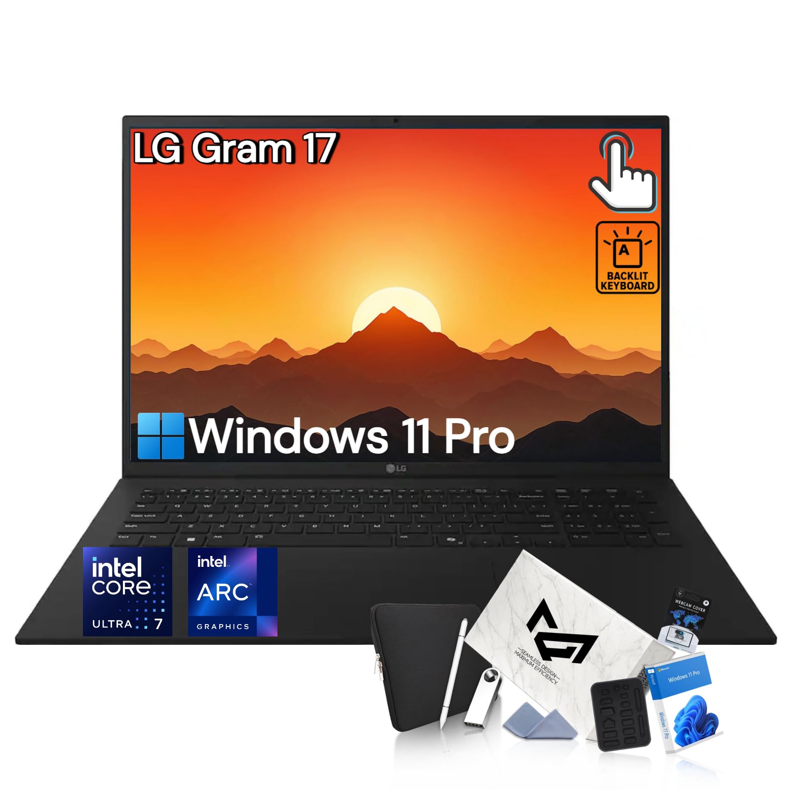 Amazon.com: LG Gram 17 Touchscreen Laptop - 17.3-inch WQXGA