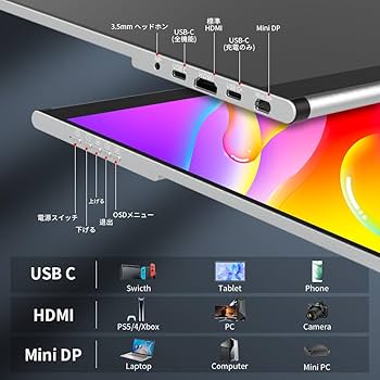 Amazon.co.jp: Cuview モバイルモニター 16 インチタッチ2K,144hz