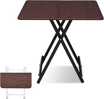Wood Folding Card Table,Square Folding Table 60 * 60cm,Small Space