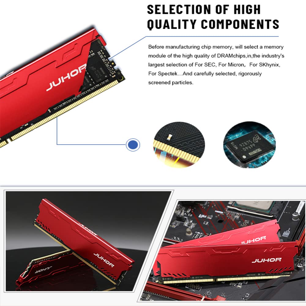 Amazon.co.jp: JUHOR DDR4 RAM 16GB (8GBx2) 3200MHz (PC4 25600) 288