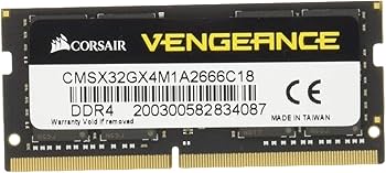 Corsair Vengeance SODIMM 32GB (1x32GB) DDR4 2666 C18 1.2V for