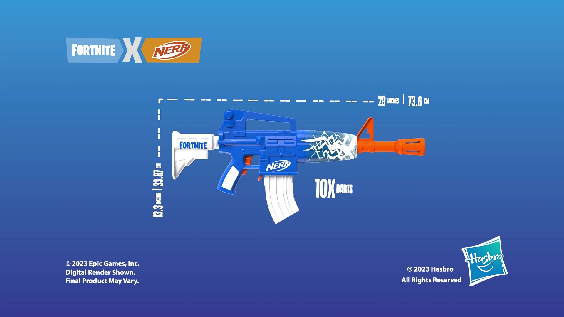 Amazon.com: NER FORTNITE Blue Shock : Toys & Games