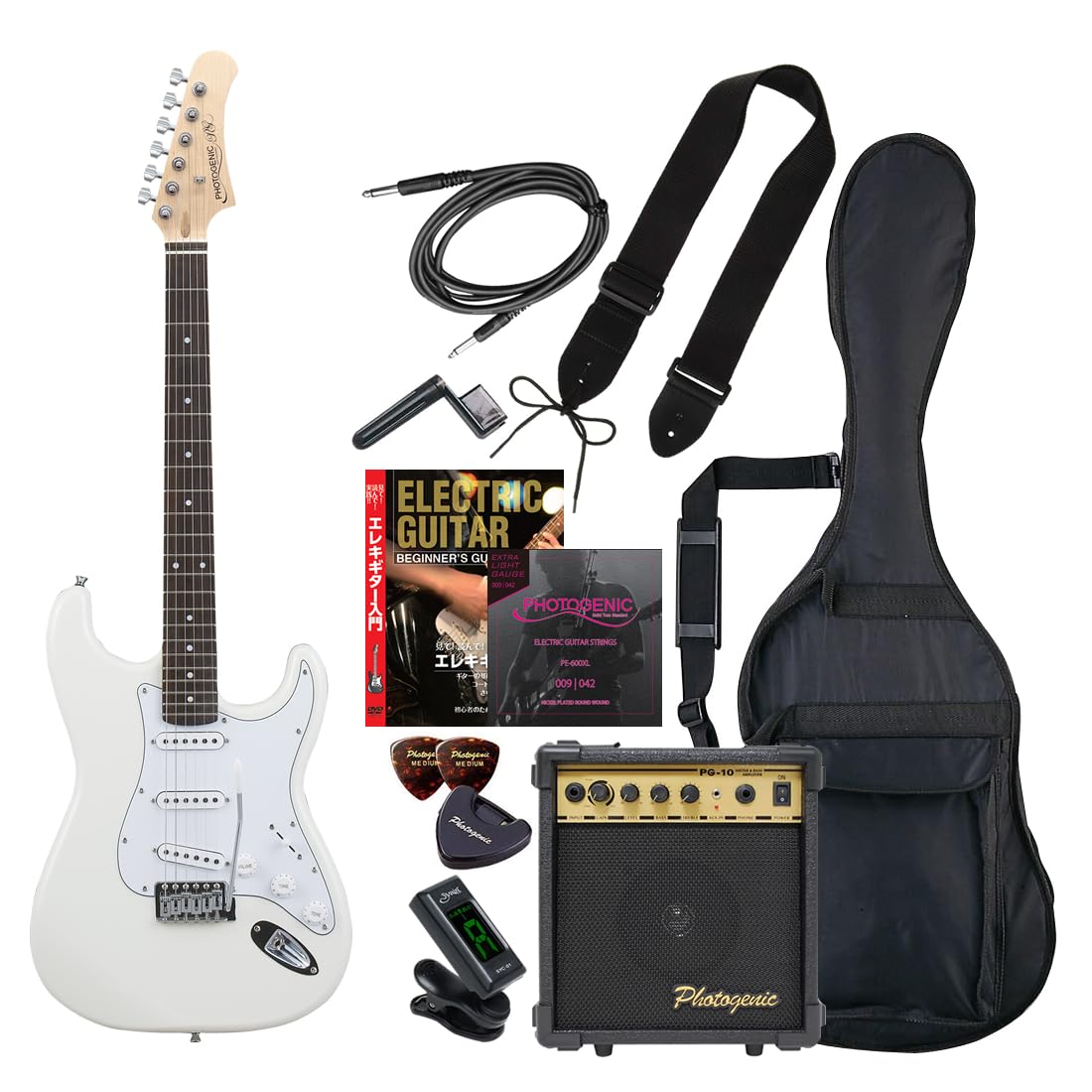 ジャンク フォトジェニック エレキギター 初心者セット アンプ付き