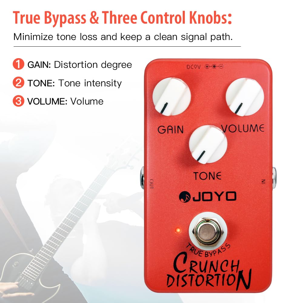 Amazon.com: JOYO Distortion Pedal Crunch Distortion of British