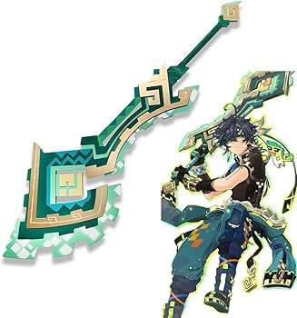 Amazon.co.jp: 原神 キィニチ 山の王の長牙 コスプレ道具 ナタ 火の国