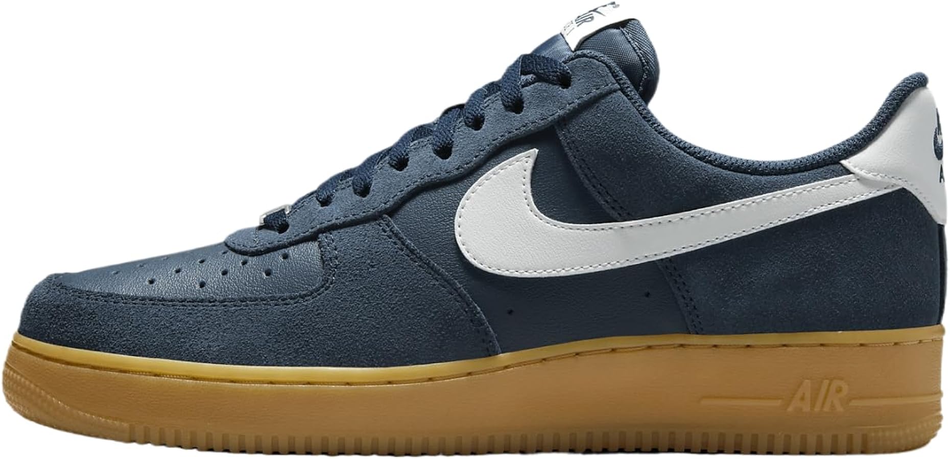 Nike Men's Air Force 1 '07 LV8 Sneaker, Armory Navy/Gum Light