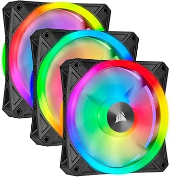 Amazon | Corsair iCUE QL120 RGB 120mm 3連ファンキット PWM対応 PC