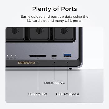 Amazon.com: UGREEN NAS DXP4800 Plus 4-Bay Desktop NASync, Intel