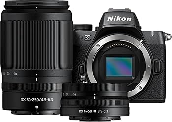 Amazon.com : Nikon Z50II Mirrorless Camera 4K DX Body with 2 Lens