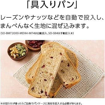 Amazon | パナソニック ホームベーカリー パン焼き器 1斤 22メニュー