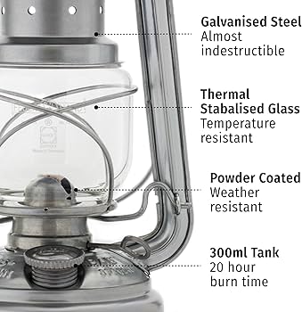 Amazon.com: Feuerhand Outdoor Kerosene Fuel Lantern, German Made