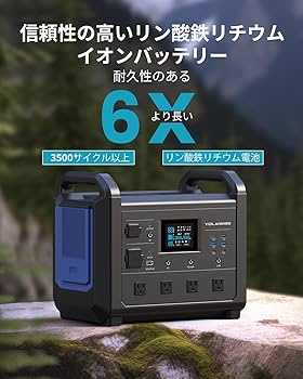 Amazon.co.jp: YOLANESS ポータブル電源 1600 ポータブルバッテリー 2