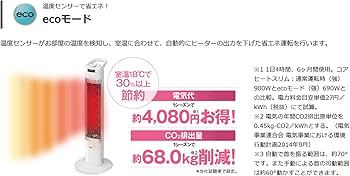 Amazon.co.jp : DH-919R-W(ホワイト) コアヒートスリム 遠赤外線