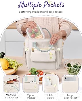 Amazon.com: GLORIEROO Deluxe Insulated Lunch Box Bag Women