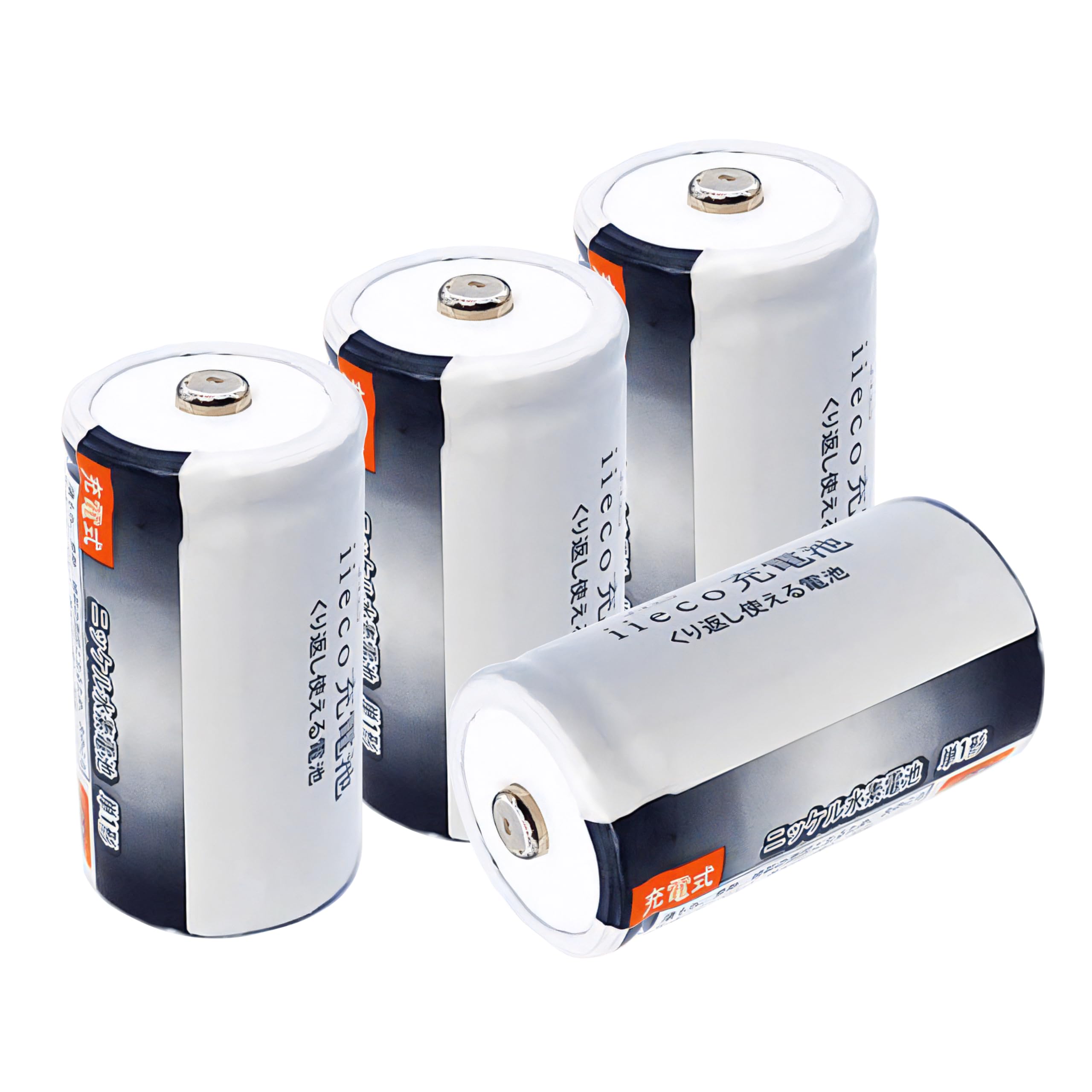 Amazon | 【JC】 iieco 単1形 単1 充電式 ニッケル水素電池 (容量