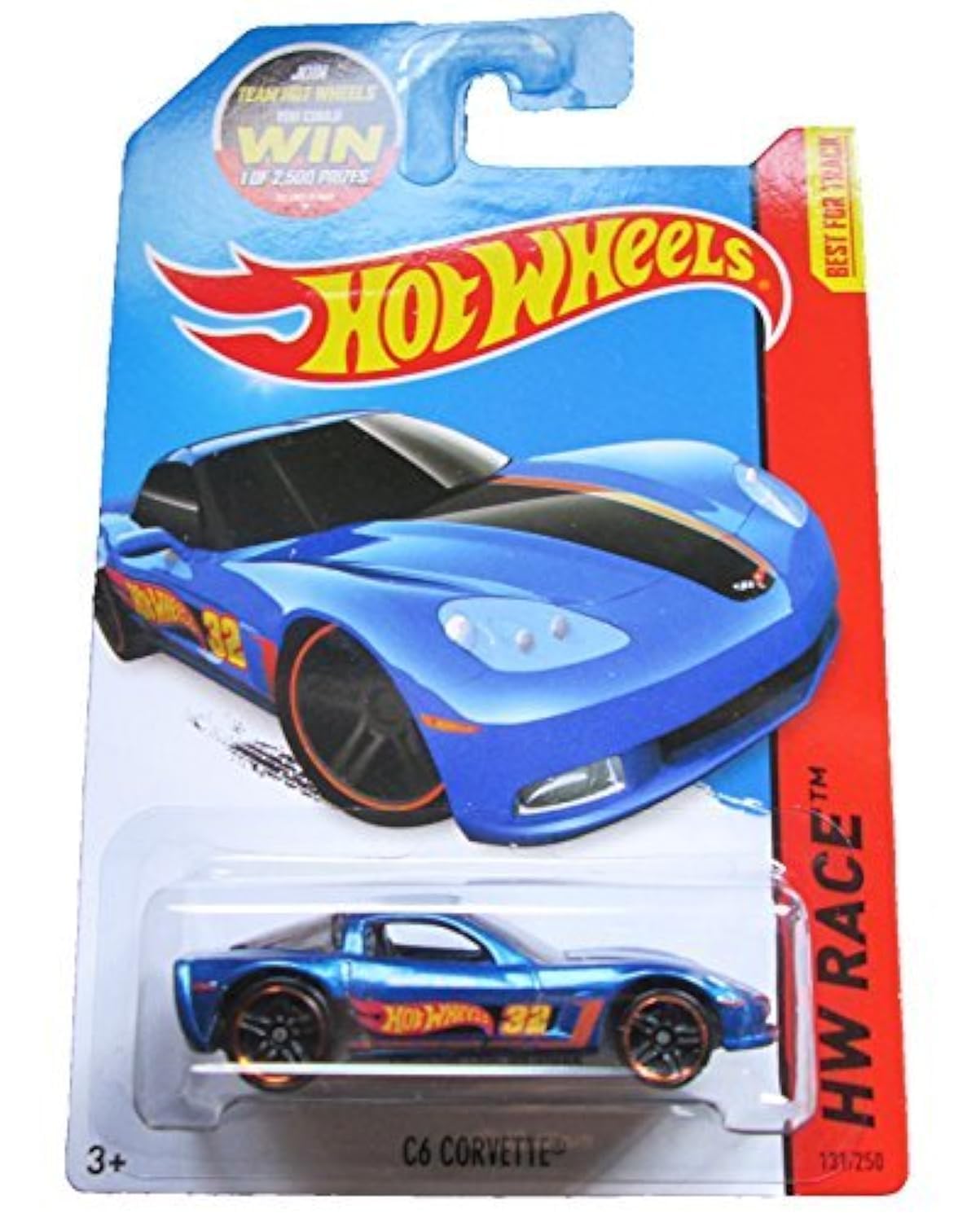 Amazon.com: 2015 Hot Wheels C6 Corvette Blue with Graphics Martin