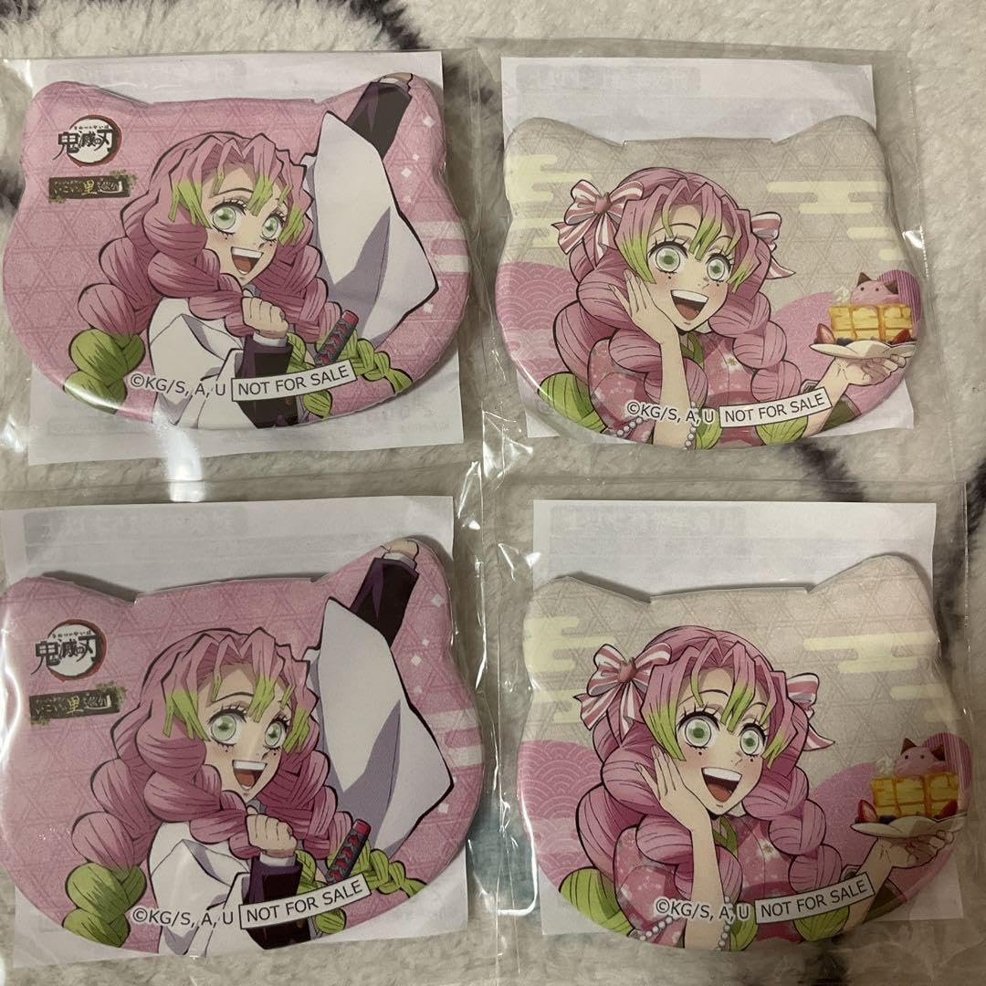 鬼滅の刃 甘露寺蜜璃 ナンジャタウン ねこ型缶バッジ ミニゲーム
