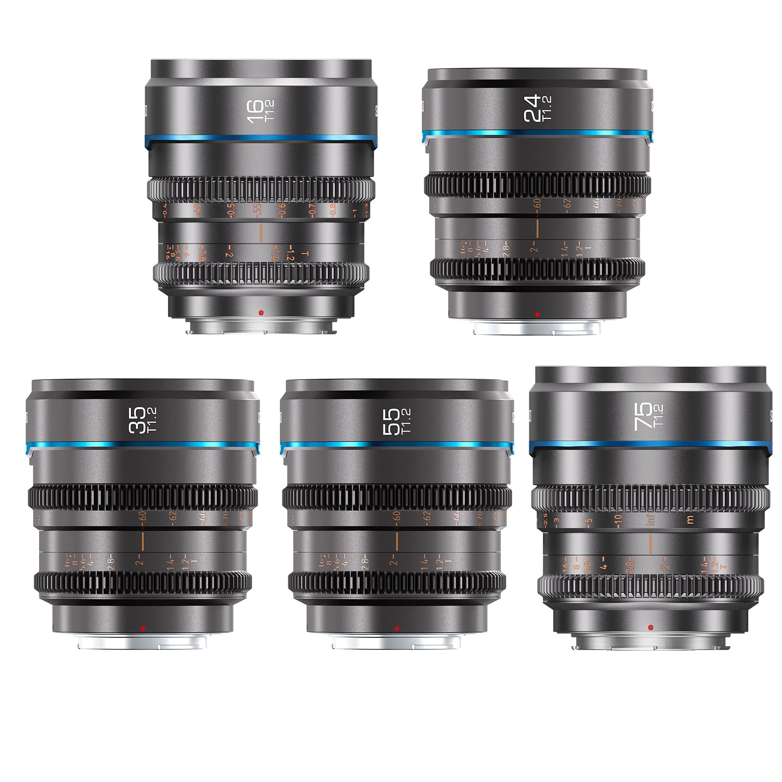 Amazon.co.jp: SIRUI Night Walker T1.2 S35 シネ5本レンズセット