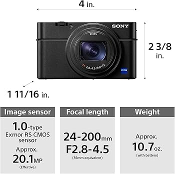 Amazon.com : Sony RX100 VI 20.1 MP Premium Compact Digital Camera