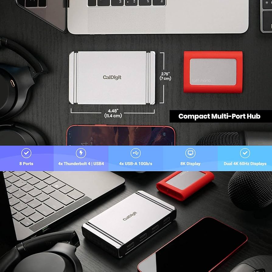 Amazon.co.jp: CalDigit Thunderbolt 4 Element Hub - ユニバーサル