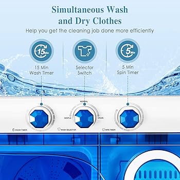 Giantex Portable Washing Machine, 26lbs Washer and Spinner Combo