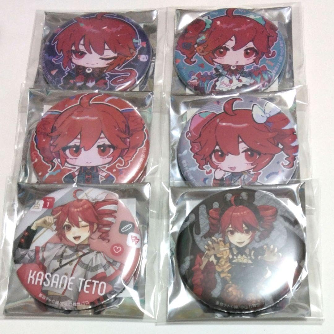 Amazon | 重音テト UP SHOP 缶バッジ6個 全種コンプリートセット