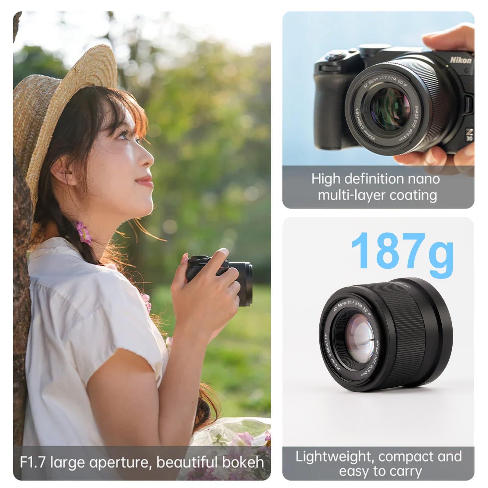 Amazon.co.jp: VILTROX 56mm F1.7 Zマウント大口径 APS-C オート